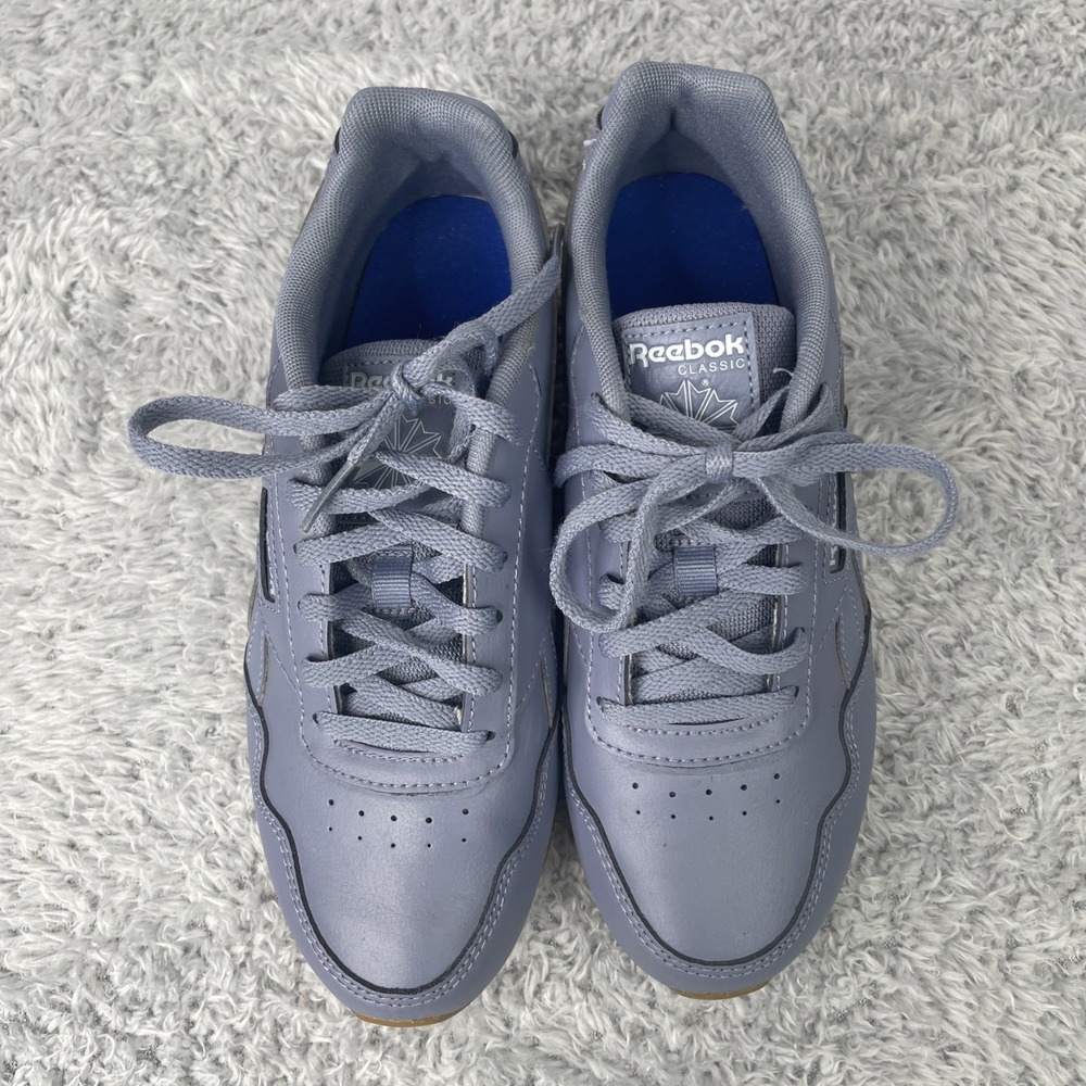 Reebok Sneakers Women's Size 6 Gray Indigo Classic Harman Run Shoes Leather - Picture 4 of 9